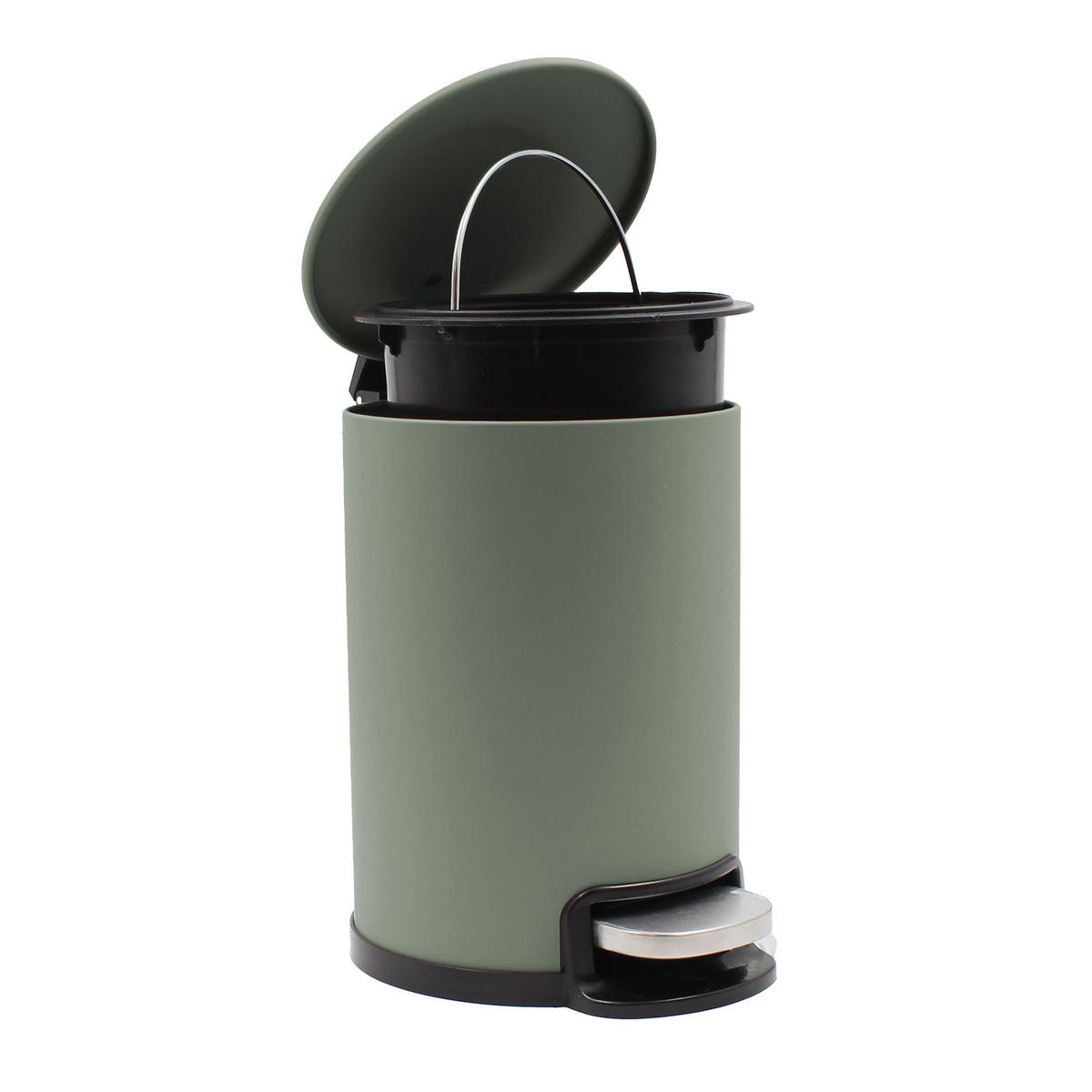 MÜLLEIMER Soft-Close 3 l Metaline - Hellgrün, Metall (20/25/17cm) - Douceur d´intérieur