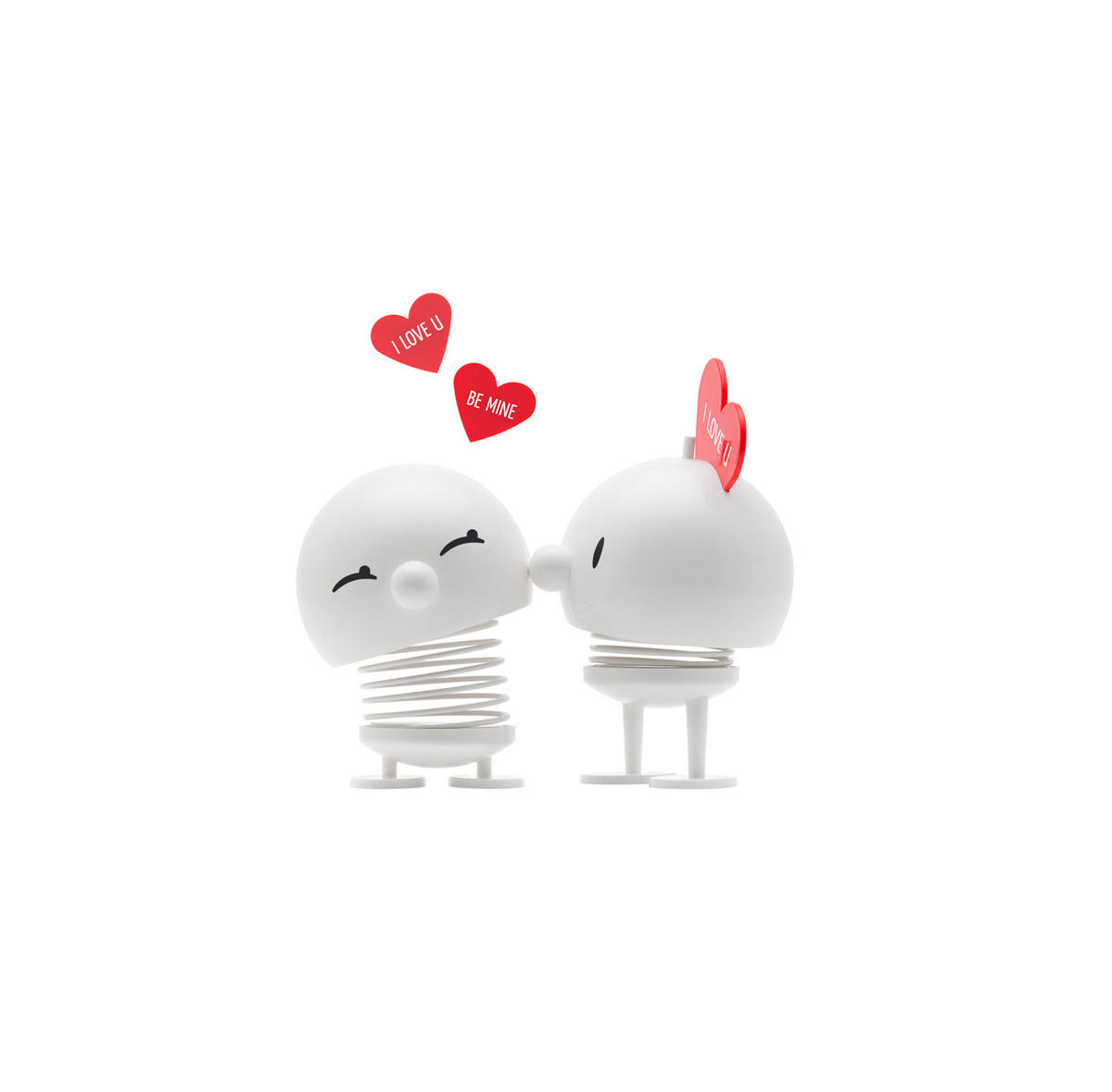 DEKOFIGUR Love Bimble S weiß 8,7 cm - Weiß, Kunststoff (5.8/8.7/5.8cm) - Hoptimist