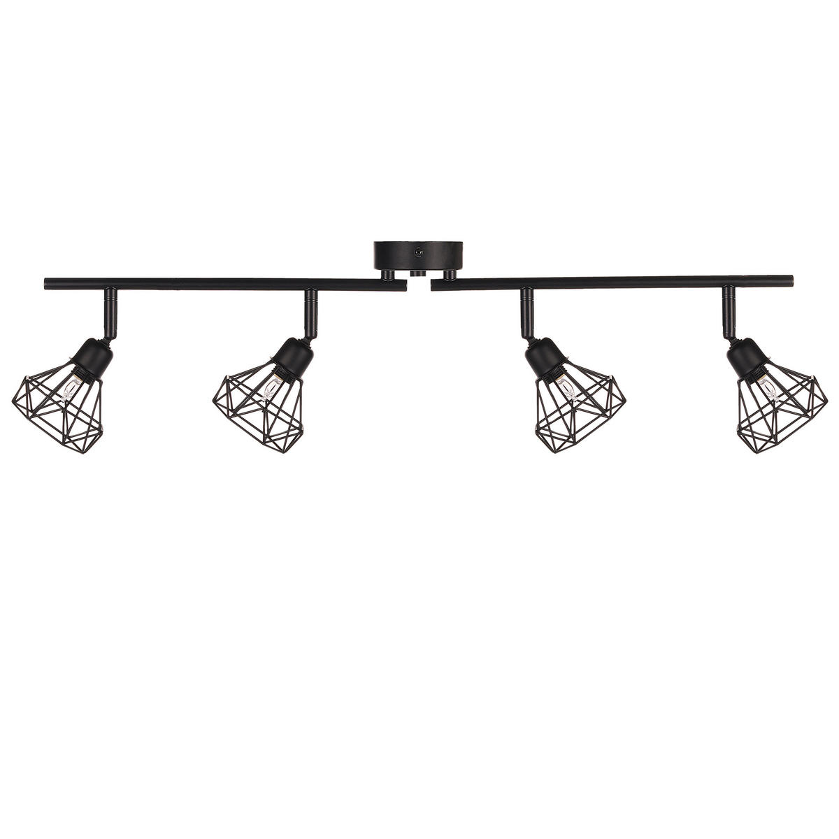 WANDLEUCHTE 2er-Set Erma 16/10/8 cm - Schwarz, Metall (66/18/10cm) - Beliani