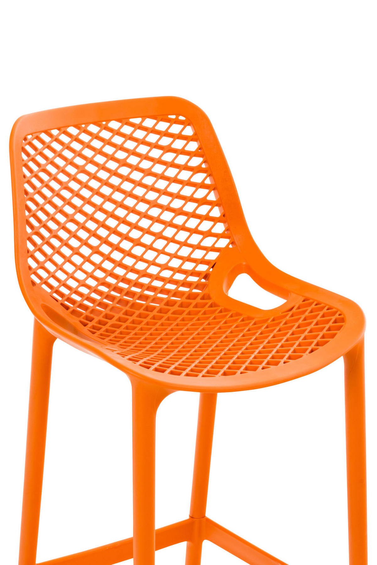 BARHOCKER modern Orange LORL Kunststoff 105x45x53 cm - Orange, Kunststoff (45/105/53cm) - DELUKE