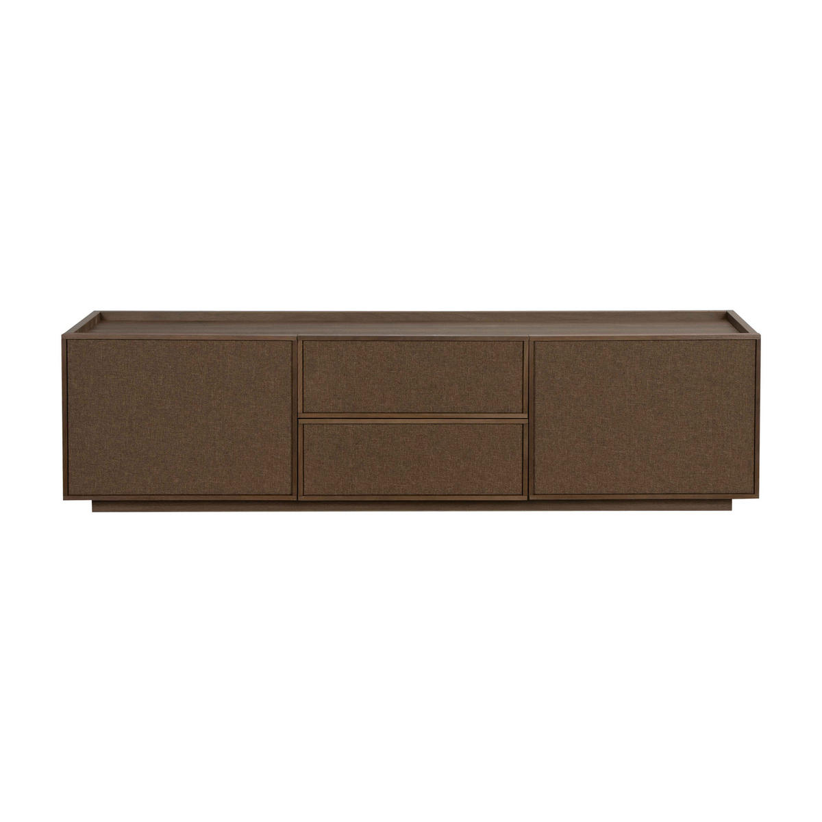 TV-MÖBEL, dunkle Holzoptik - Braun, Holz (150/40/40cm) - Oviala