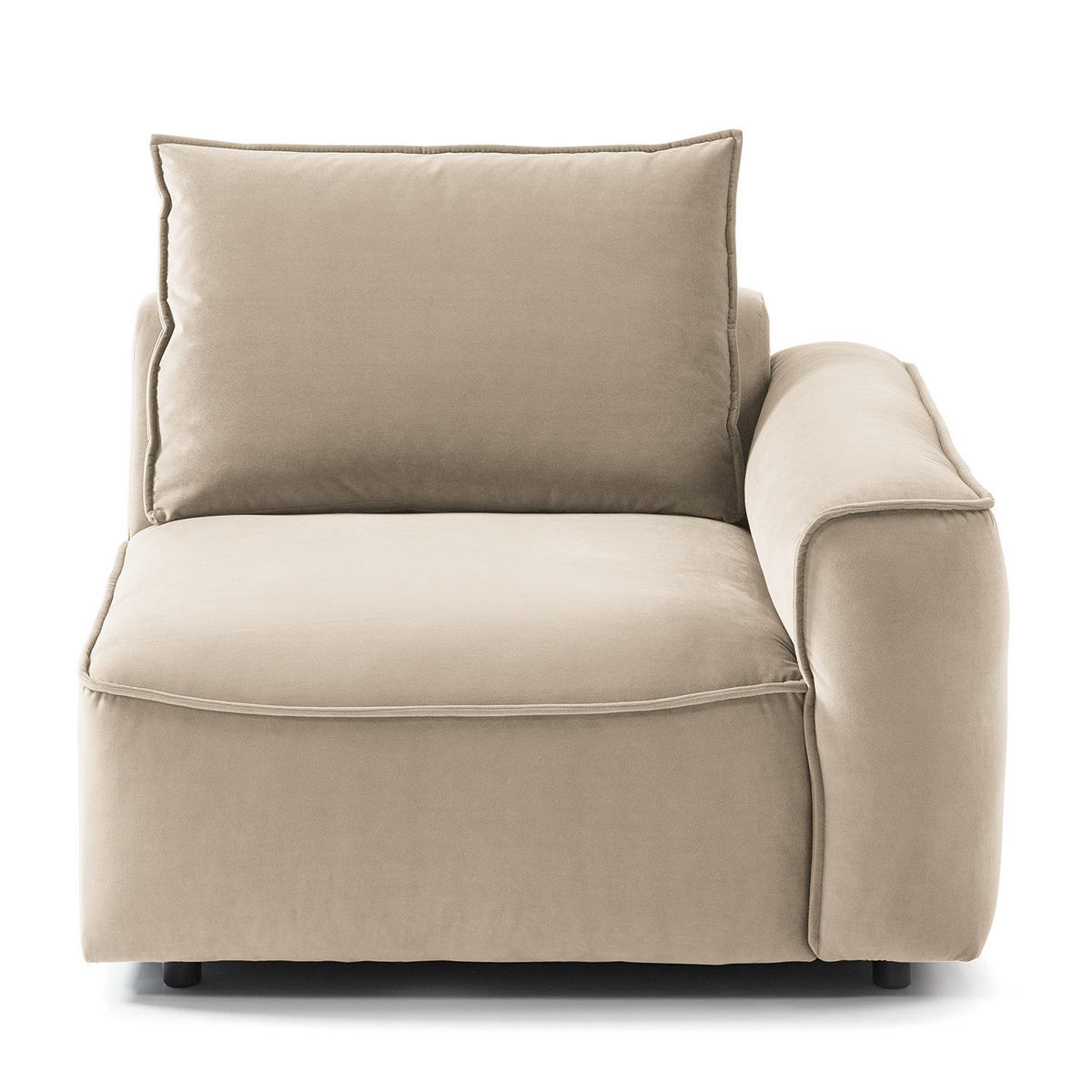 MODULSESSEL - Beige, Holz/Textil (104/82/99cm) - home24