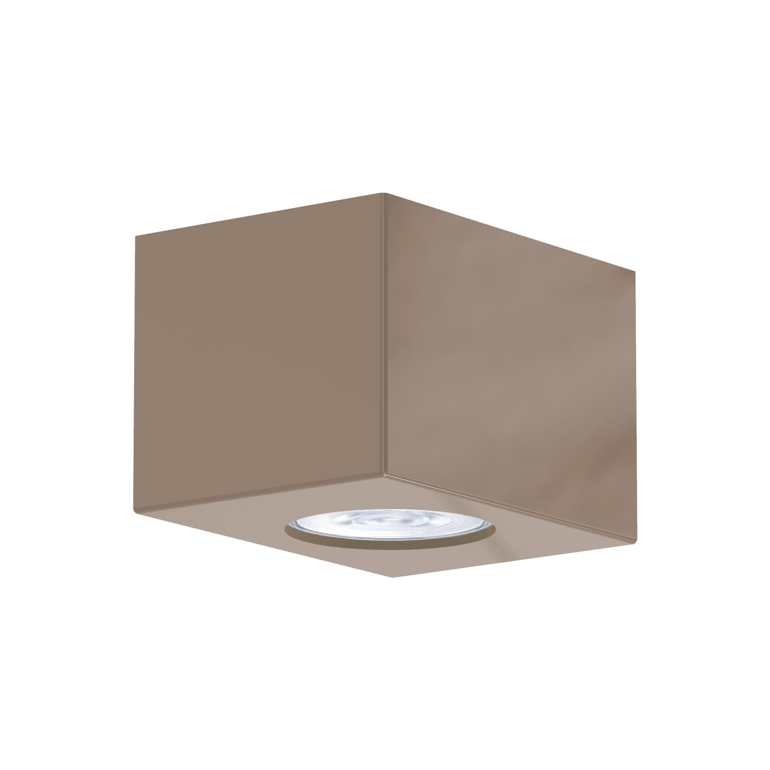 DECKENLEUCHTE - Graubraun, Metall (8/12/7cm) - Lumicom