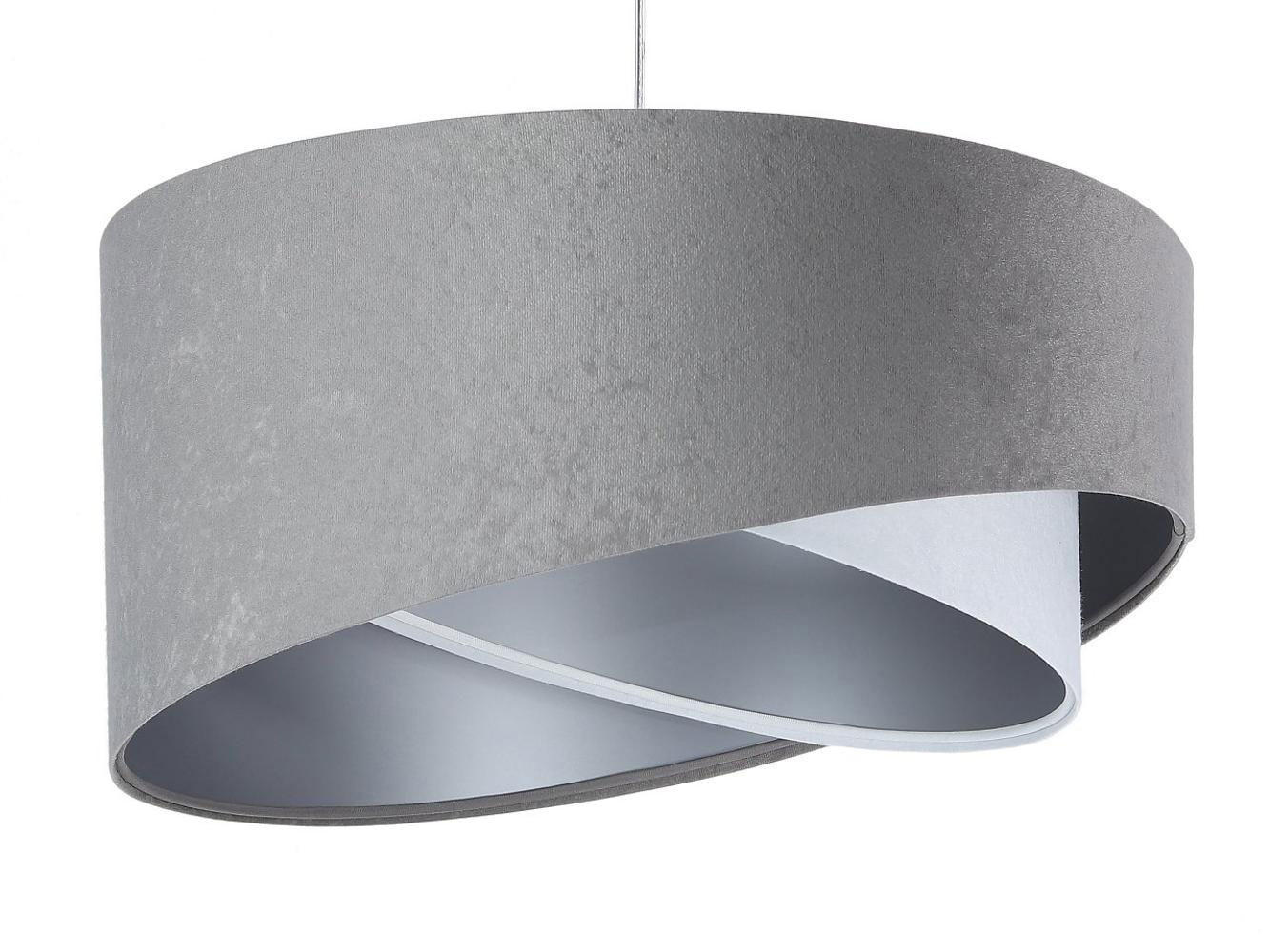 HÄNGELEUCHTE Grau 50/23 cm - Weiß/Grau, Kunststoff (50/1.3/23cm) - ONZENO