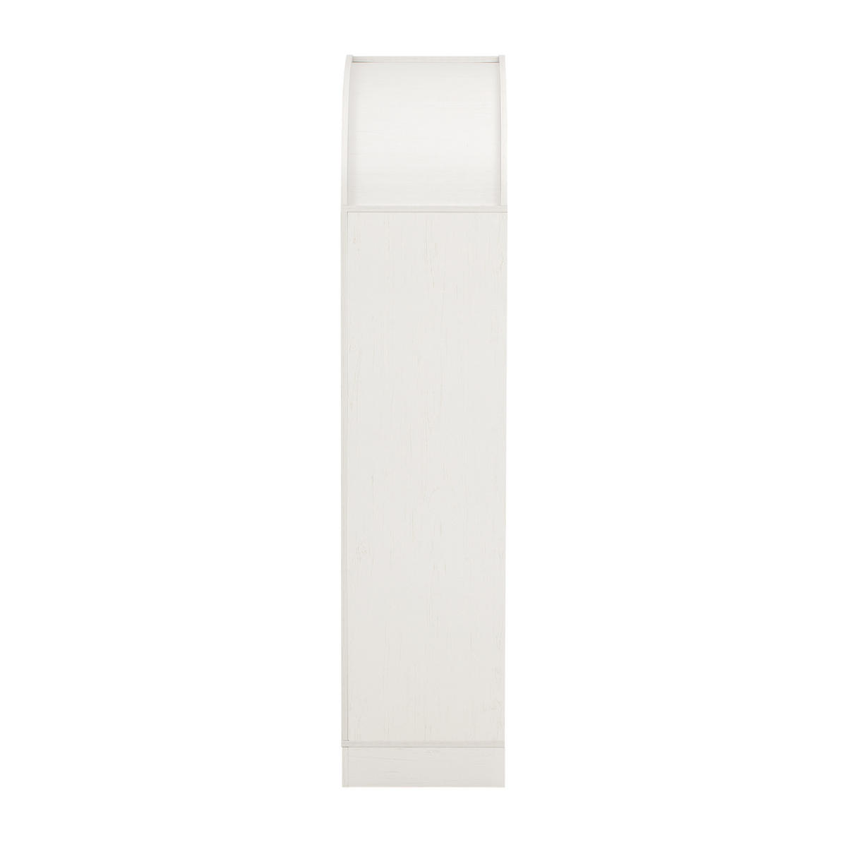 HIGHBOARD Weiß mit Glastüren & Schubladen, Bogen-Design 180cm - Weiß, Holzwerkstoff (76.2/180/40.1cm) - Urban Meuble