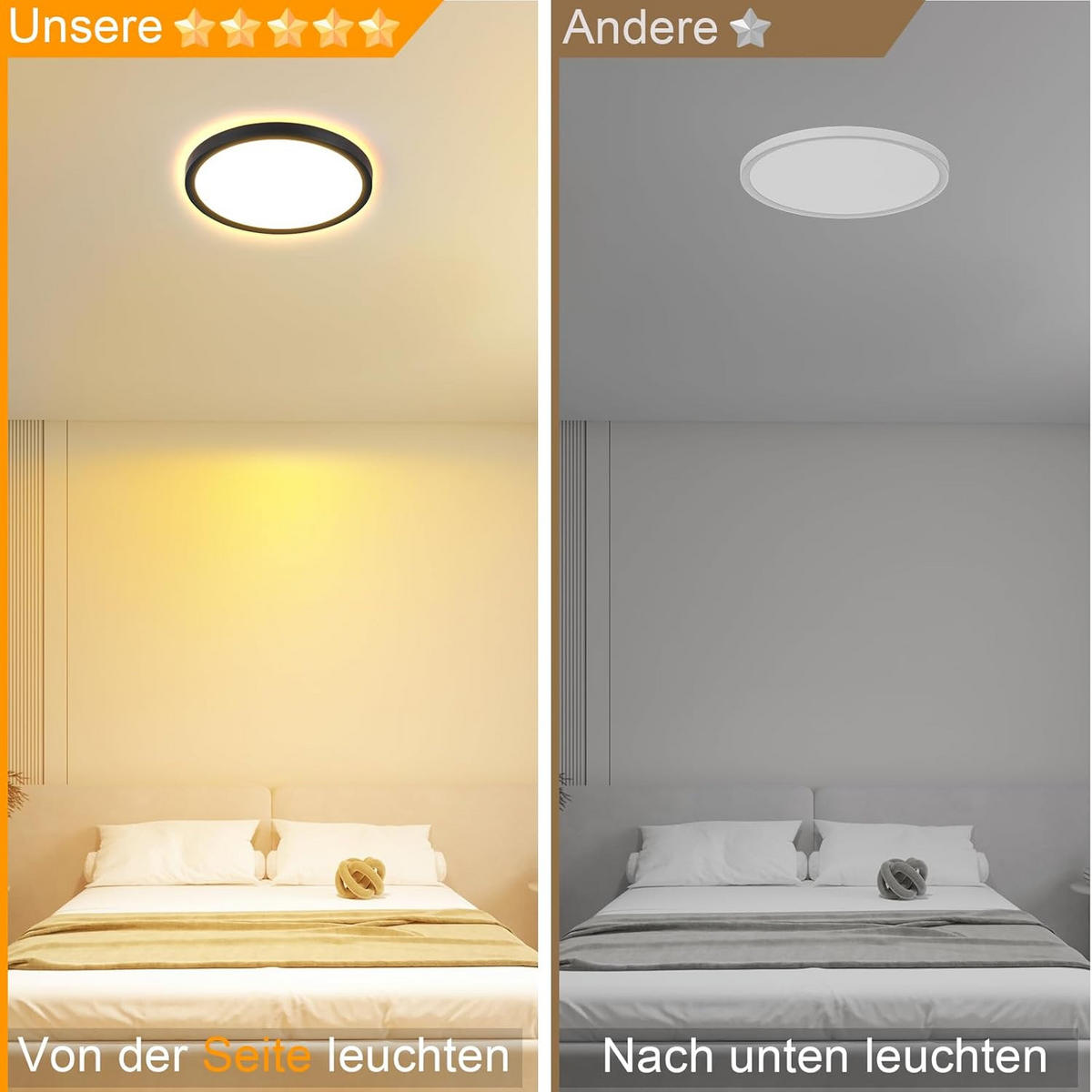 LED-DECKENLEUCHTE Dornwacht 22.0/2.6/22 cm - Schwarz, Kunststoff (22/22/2.6cm) - ZMH