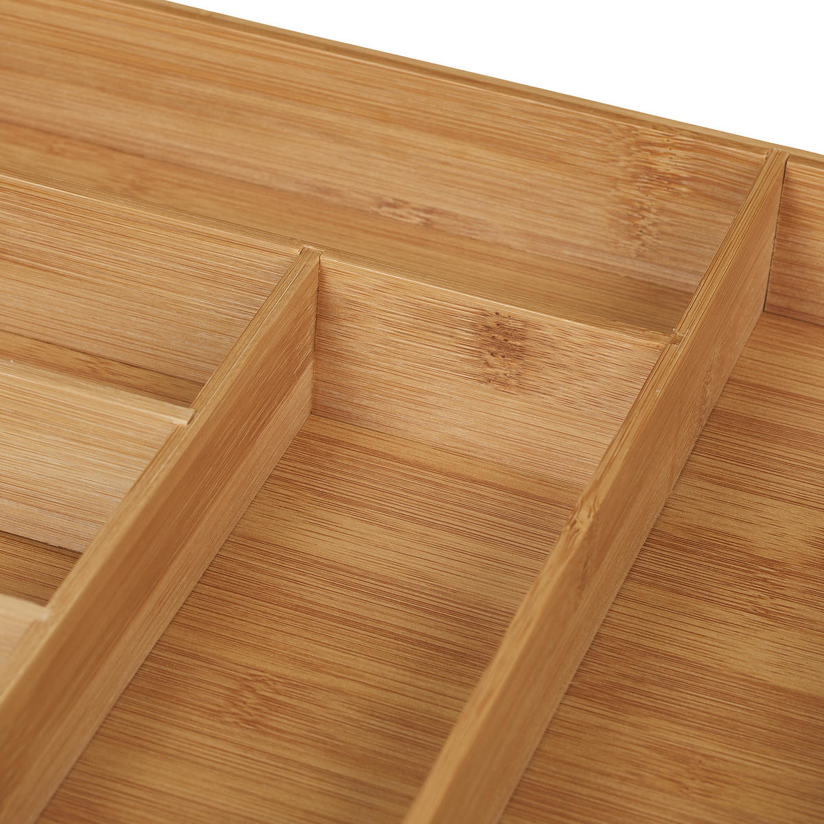 BESTECKKASTEN - Hellbraun, Holz/Holzwerkstoff (30.5/5/43cm) - Relaxdays