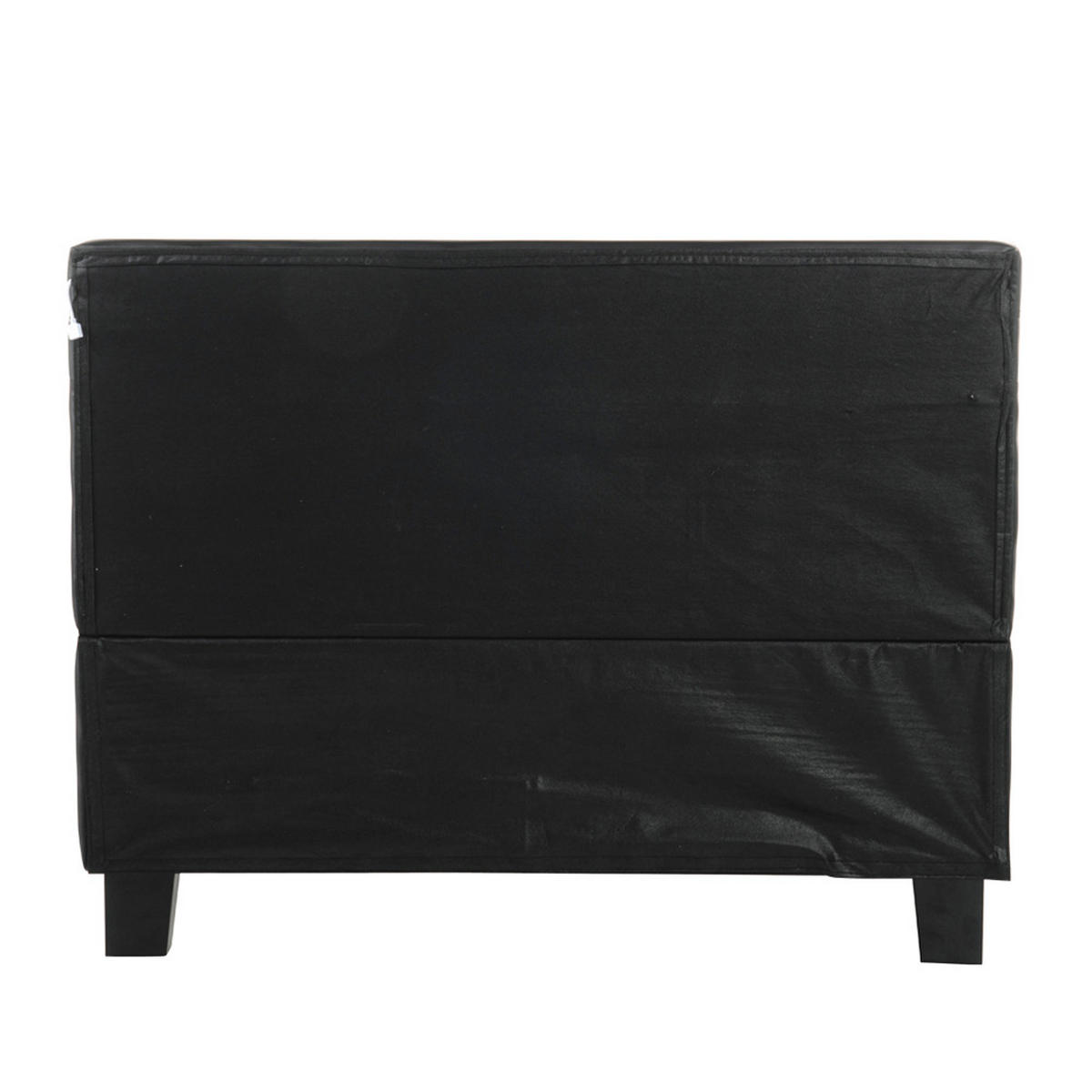 LED BETT ASTRO - Schwarz, 90 x 200 cm - Schwarz, Kunststoff - Home Deluxe