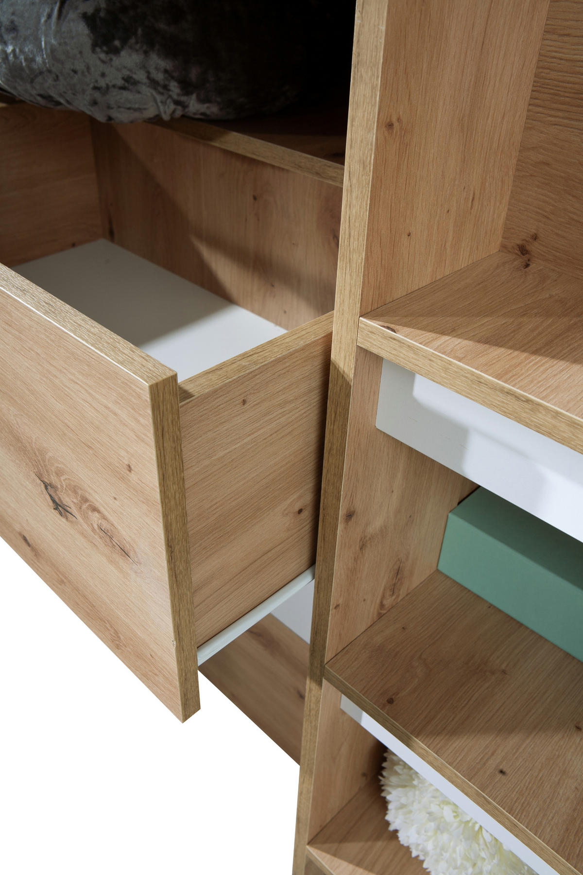 HOCHBETT 203,3/125/106,6 - Schwarz/Weiß, Holz (90/200cm) - MÖBEL KRYSPOL