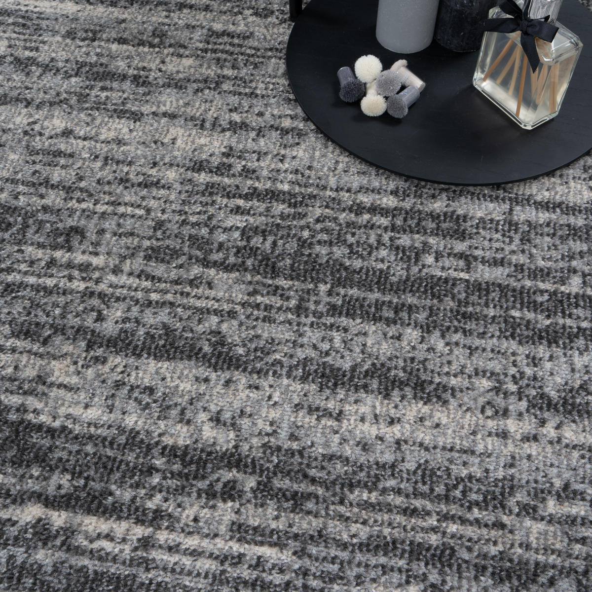 VINTAGE-TEPPICH MILANO 80/150 cm Taupe - Dunkelgrau, Naturmaterialien/Textil (80/150cm) - Consilio Concept