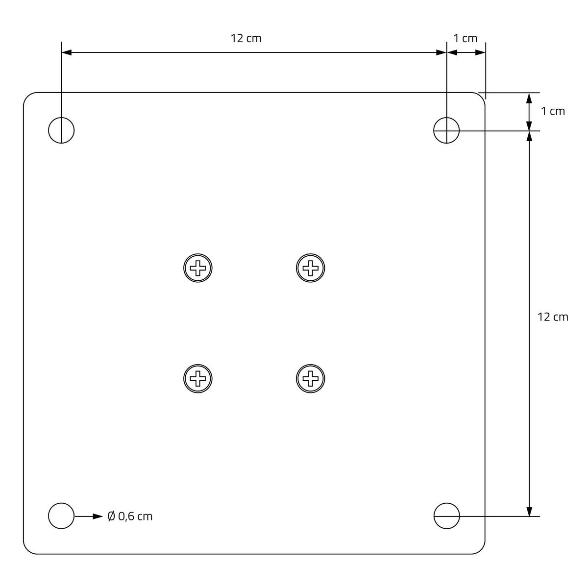 TISCHBEINE 4er Set I-Design H:30 cm Schwarz 8x8 cm - Schwarz, Metall (8/30/8cm) - ML-DESIGN
