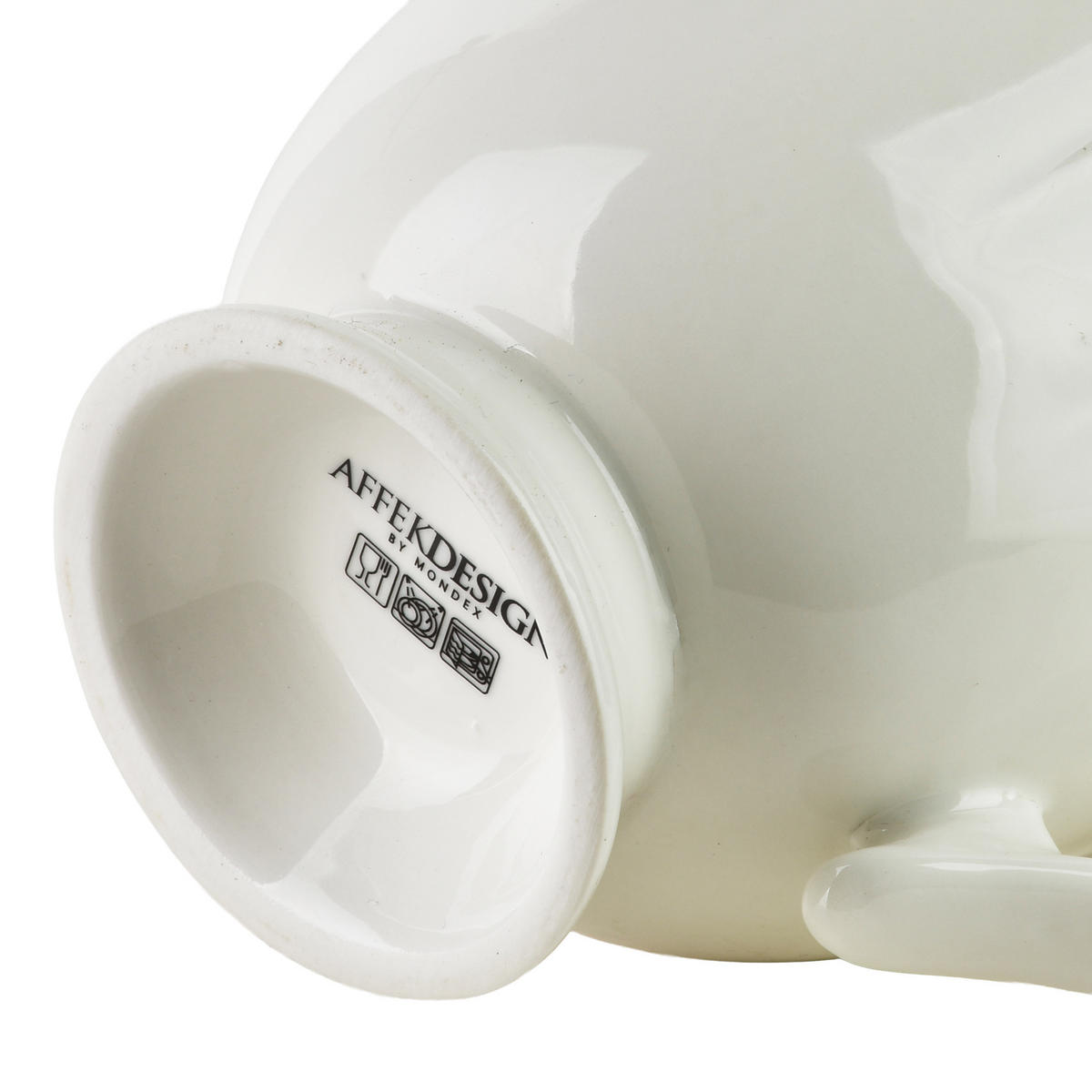 BECHER Hella Weiß 10,5x14x11,3 cm Porzellan - Weiß, Keramik (0.45L) - Mondex