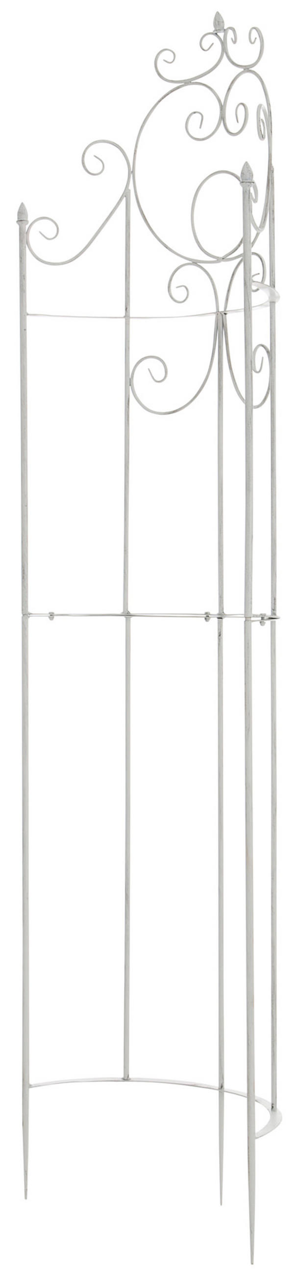 RANKGITTER Lavan antik weiß - Weiß, Metall (52.5/200/23cm) - TPFLiving