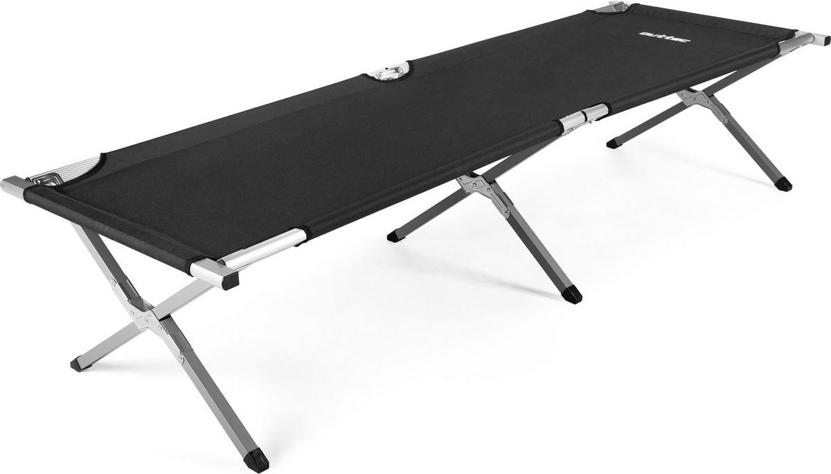 CAMPINGBETT 203/62/45 cm - Schwarz, Metall (62/45/202cm) - Outtec