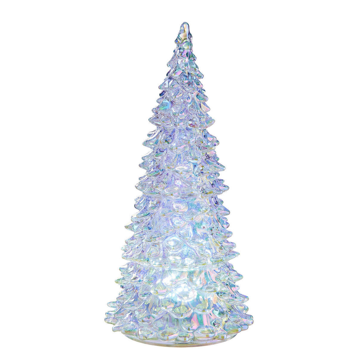DEKO-TANNE Crystal LED-Tanne - Silberfarben, Glas (11/22/11cm) - Butlers