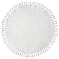 KOBEREC Bílý 120 cm Bavlna Mitsobi - bílá, textil (120/120cm) - Beliani