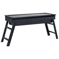 CAMPING-GRILL Tragbar 60/22,5/33 Cm - Schwarz, Metall (22.5/33/60cm) - vidaXL