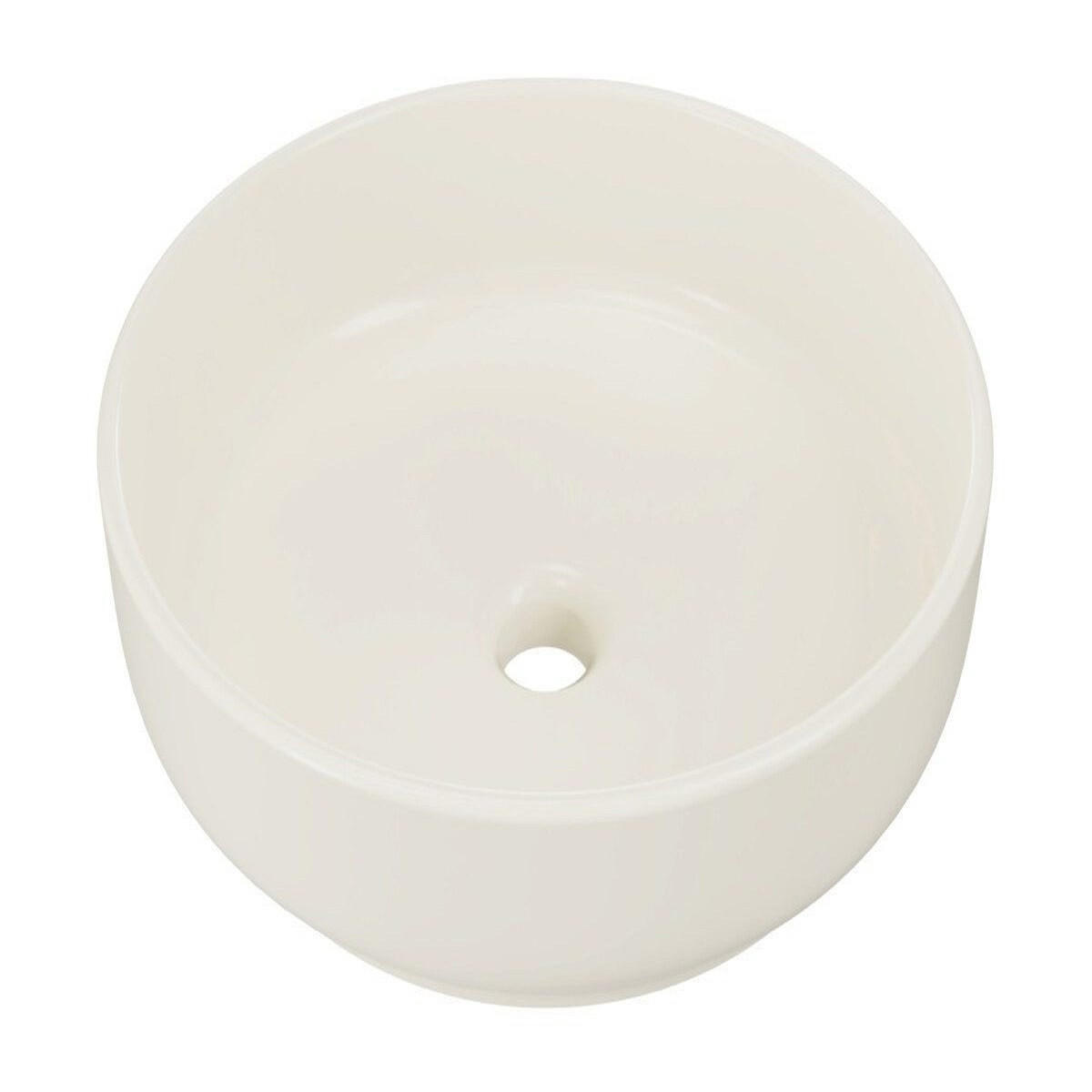 Milaros Markt Aufsatzwaschbecken Creme 40x12x40 cm