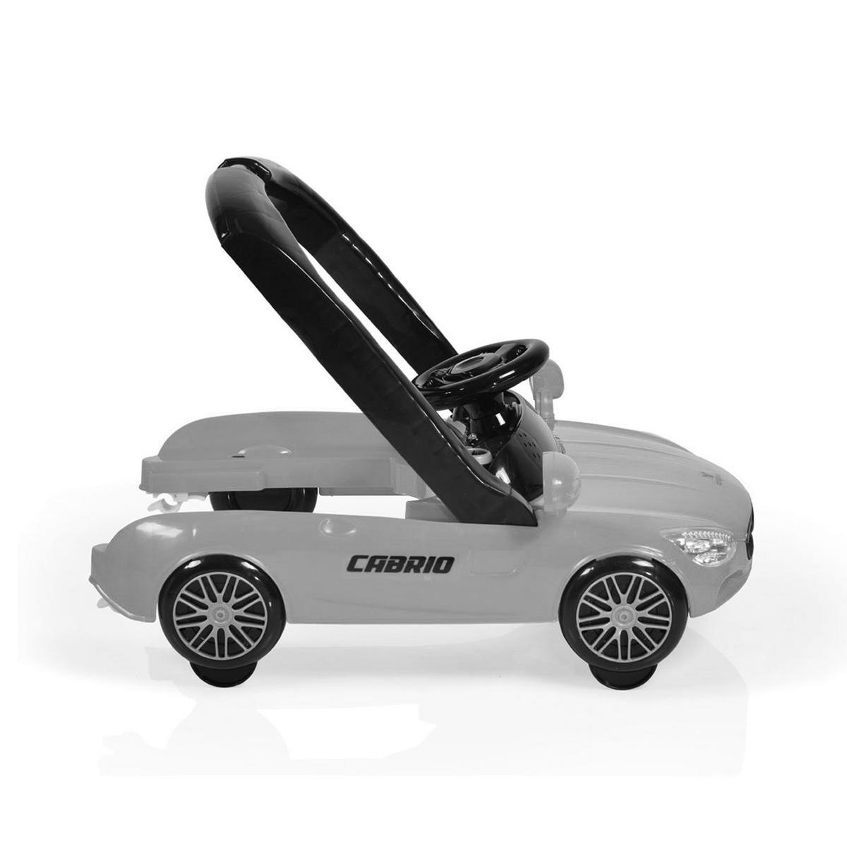 LAUFHILFE Cabrio 2 in 1 weiß schwarz Auto-Design höhenverstellbar Armaturenbrett mit Licht - Weiß, Kunststoff (73/53/63cm) - Cangaroo
