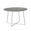 ESSTISCH NOA Beton, 110/110/76 cm - Weiß/Grau, Holzwerkstoff/Metall (110/110/76cm) - B&D Home