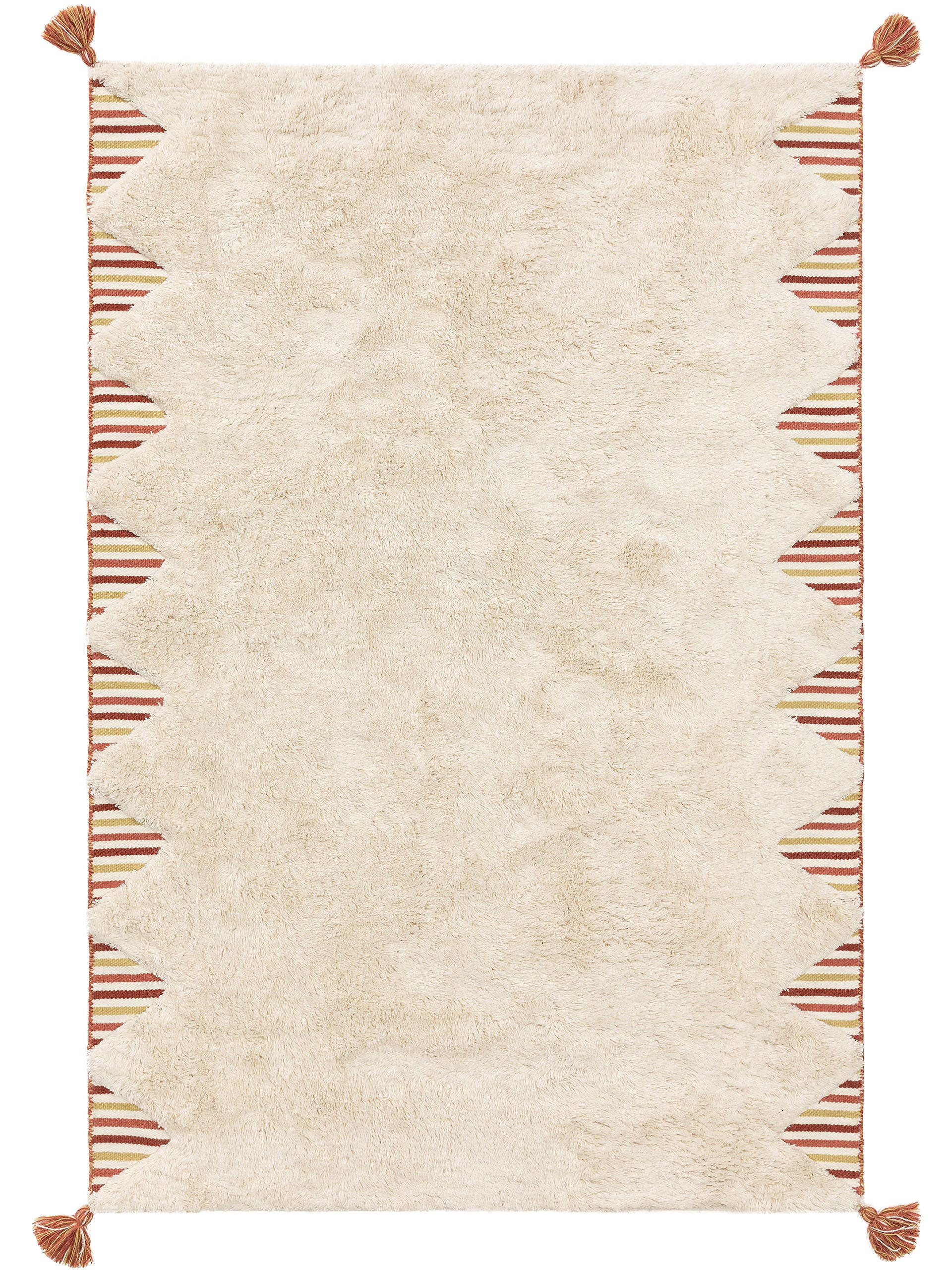 WOLLTEPPICH Floki Ivory 200x300 cm - Creme, Textil (200/300cm) - Lytte