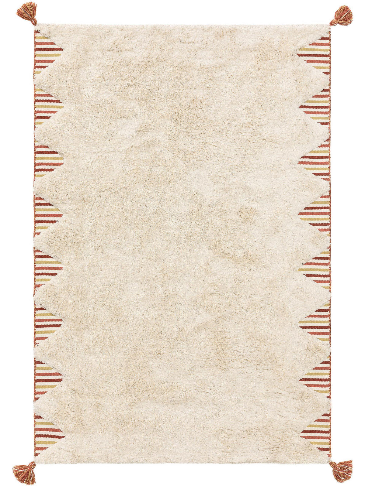 WOLLTEPPICH Floki Ivory 200x300 cm - Creme, Textil (200/300cm) - Lytte