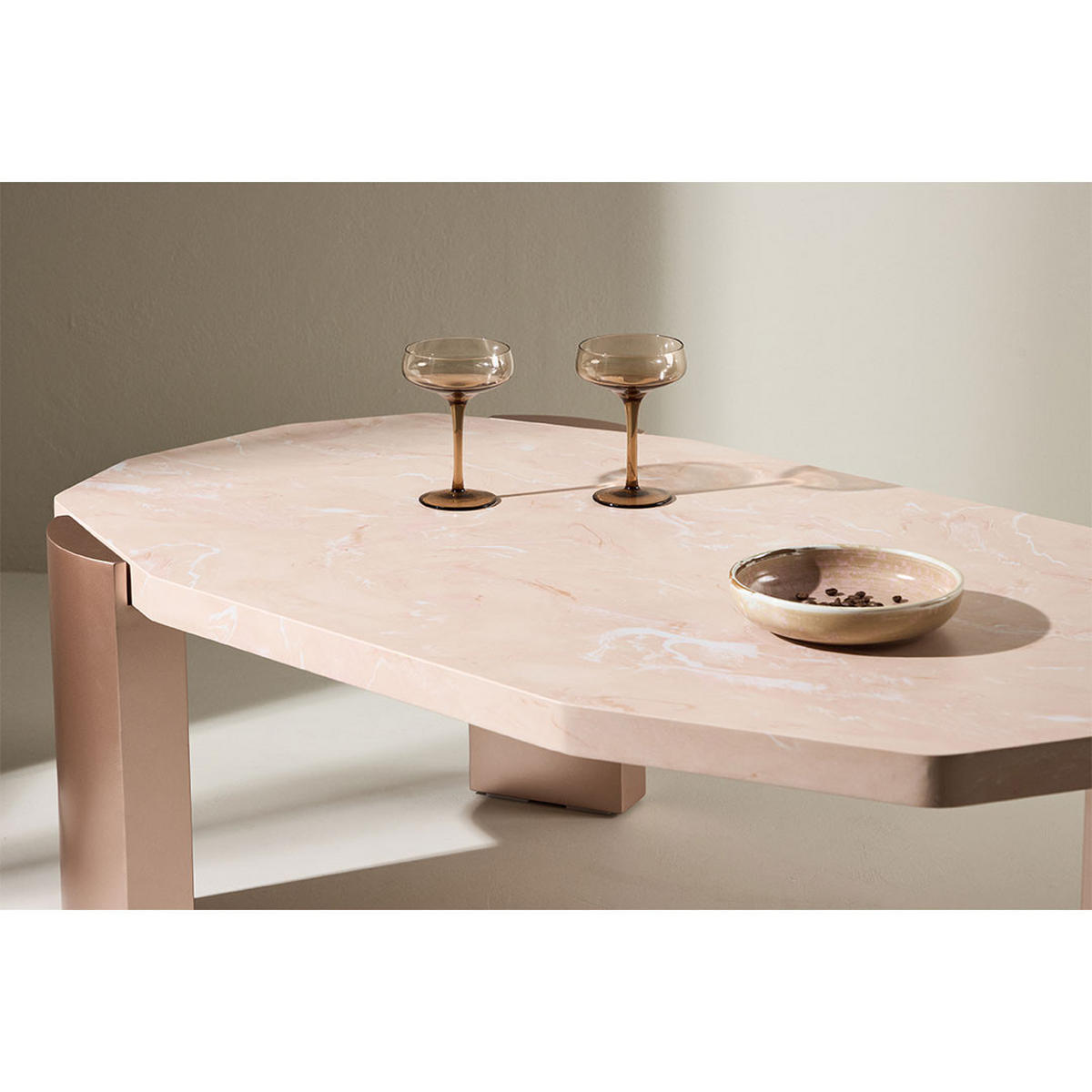 COUCHTISCH, Kres, Goldfarben, MDF, 71 x 125 x 40 cm - Goldfarben, Holzwerkstoff (125/71/40cm) - ebuy24