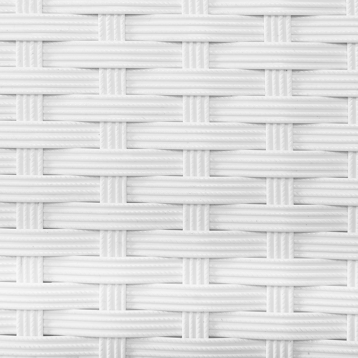 GARTENLIEGE weiß/grau Turin - Weiß/Grau, Kunststoff (65/79/201cm) - Beliani