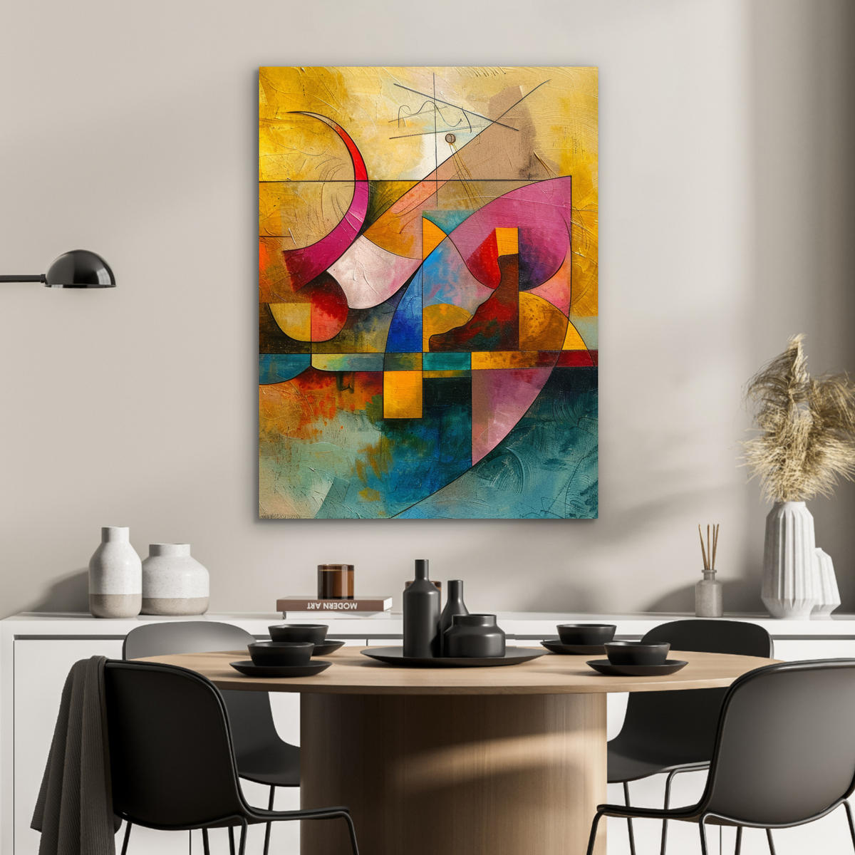KOVOVÝ OBRAZ Umenie - abstraktné - moderné 60x80 cm - žltá, kov (60/80cm) - MuchoWow
