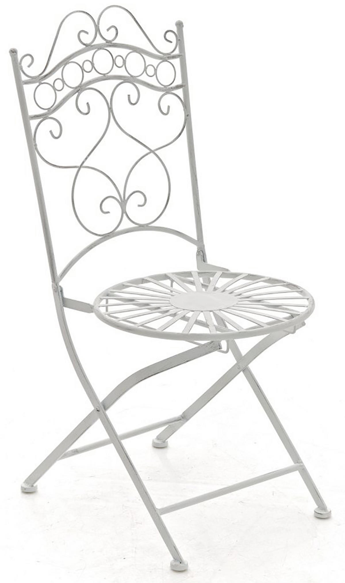 BALKONSET Bistroset Fuver Metall Weiß 2 Personen - Weiß, Metall - DELUKE