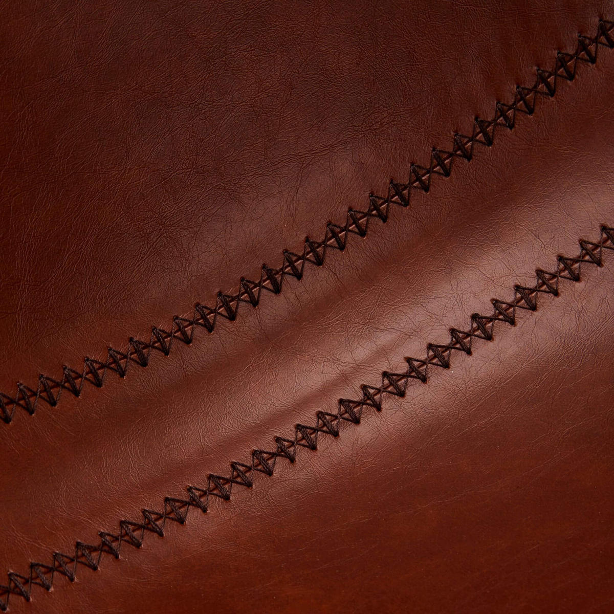 BARHOCKER-SET 2 Stück in Kunstleder - Schwarz/Braun, Textil/Metall (48/98/57cm) - Furnhouse