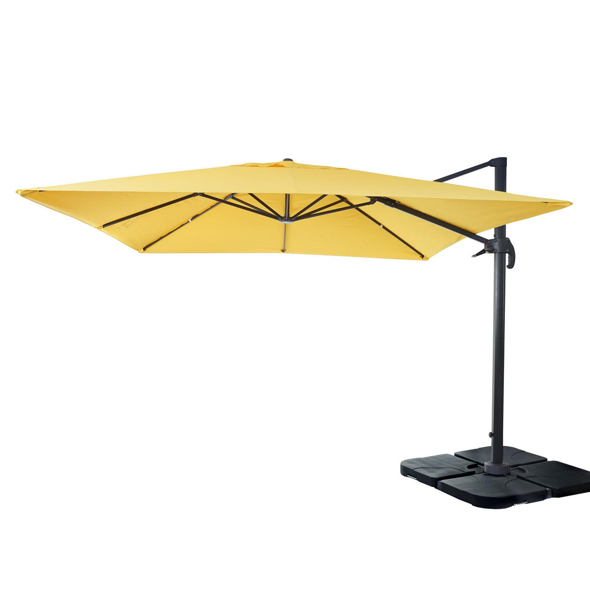 AMPELSCHIRM I Gelb 300/300 cm - Gelb, Textil (360/300cm) - MCW