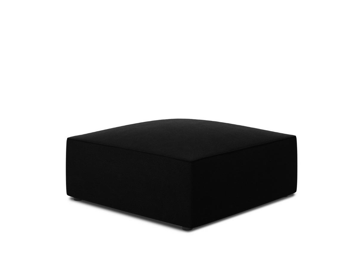 POUF Ruby aus Samt schwarz - Schwarz, Textil (93/40/93cm) - Micadoni