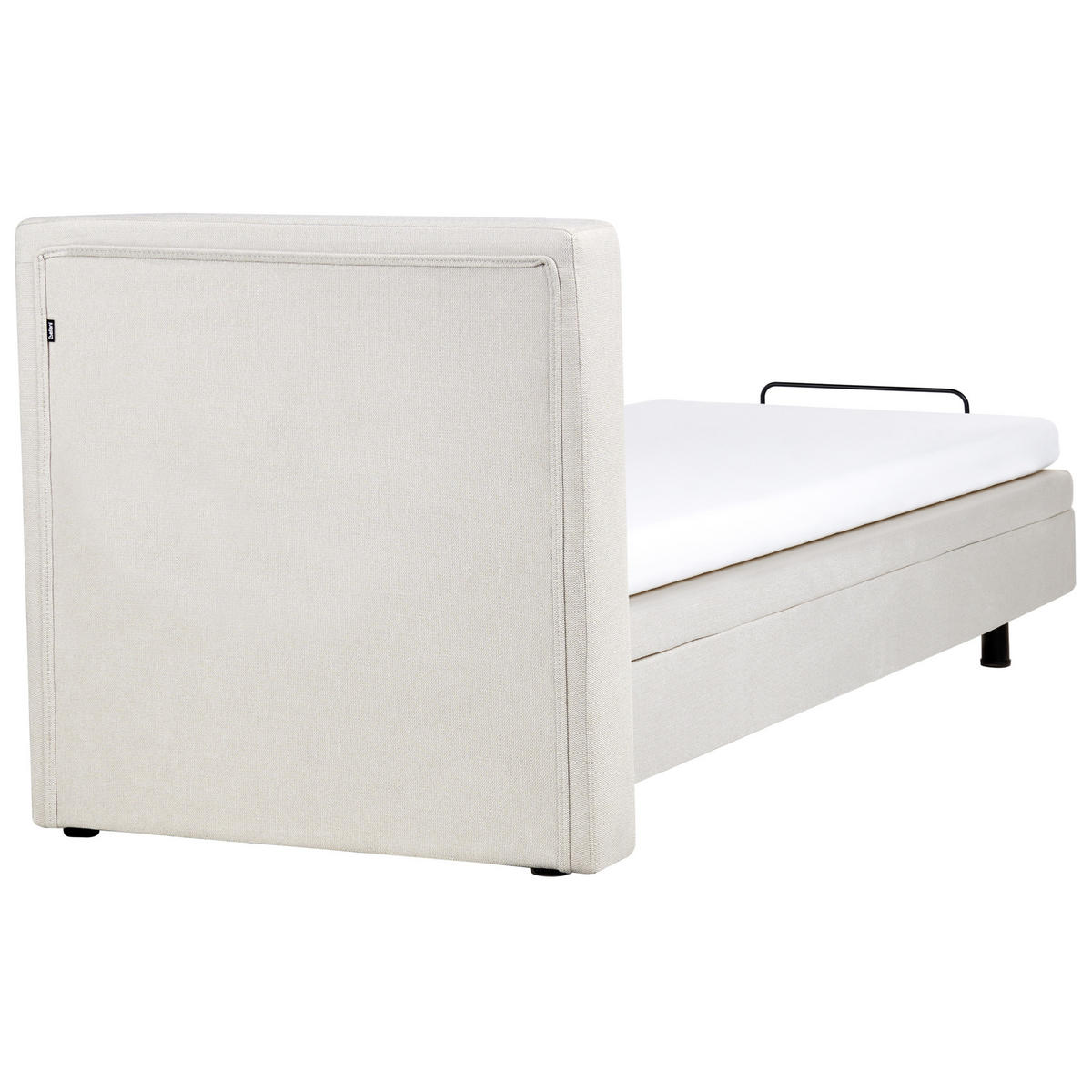 POLSTERBETT verstellbar 90x200 cm Beige Duke - Beige, Textil (90/200cm) - Beliani