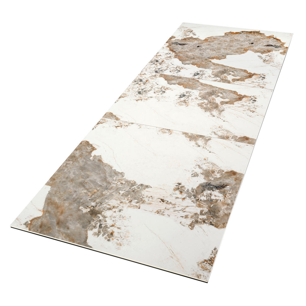 ESSTISCH Rechteckig Weiß Taupe Grau 180/90/76 cm - Goldfarben/Weiß, Stein (90/180/76cm) - ANGEL CERDA
