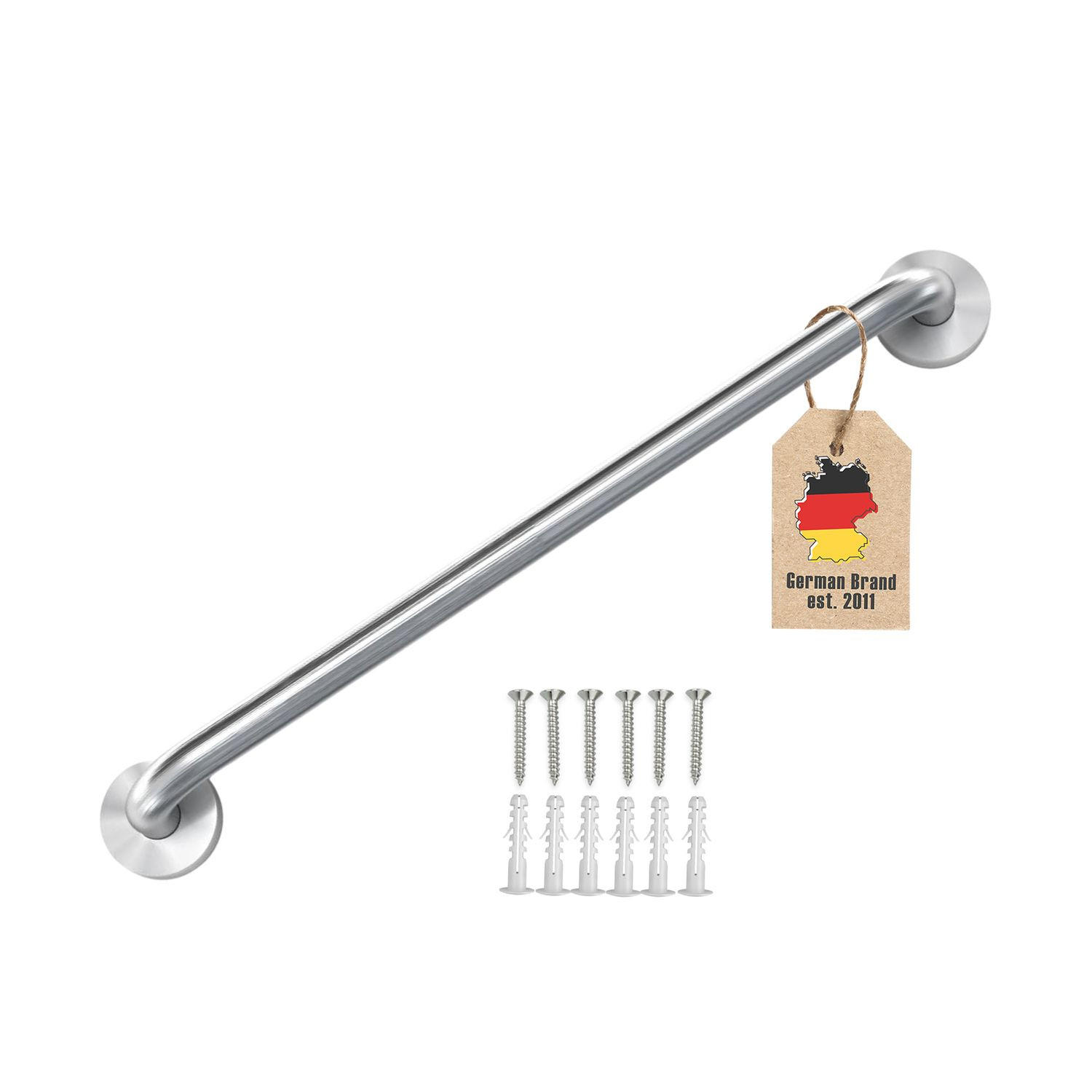 HANDTUCHHALTER 40/1.9 cm (Gebürstet) - Silberfarben, Metall (5/7/40cm) - Intirilife