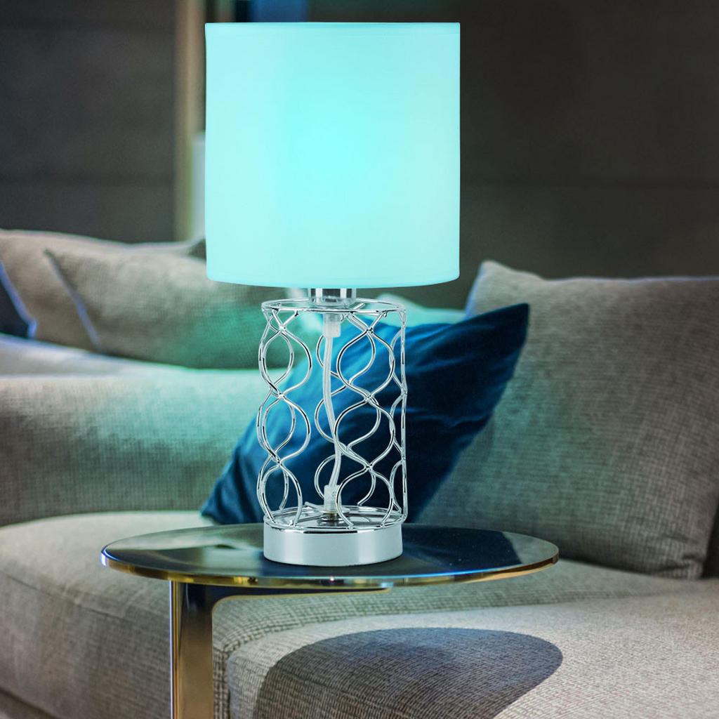 Thumbnail - Led, Grau, Metall, Rund, F, 18x35x18 cm, Lampen & Leuchten, LED Beleuchtung, LED-Tischleuchten