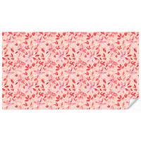 TAPETE - Botanisch - Blumen - Rot - 350x200 cm - Koralle, Papier (350/200cm) - OnlyWow