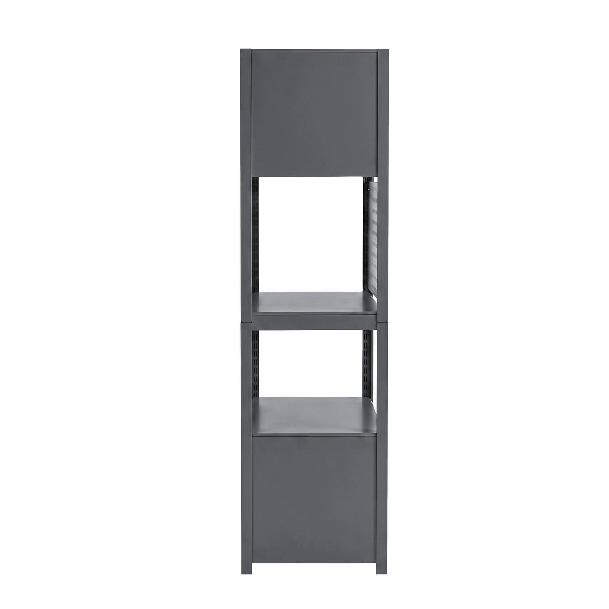 METALLREGAL JOHNNY - Anthrazit, Metall (80/180/42cm) - Jan Nowak