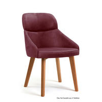 ESSZIMMERSTUHL (4er-Set) Dasya 52x82x63 Eiche geölt/Marsala - Eichefarben/Brombeere, Kunststoff (63/82/52cm) - 58aufmkessel