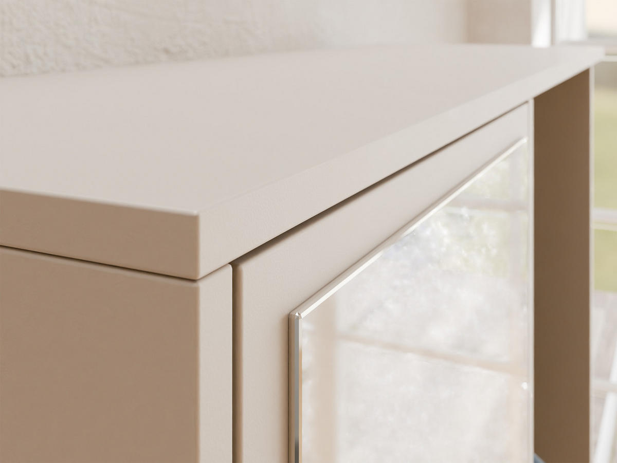 GARDEROBE Nala II - Sandfarben, Holzwerkstoff/Kunststoff (100/197/34cm) - MIRJAN24