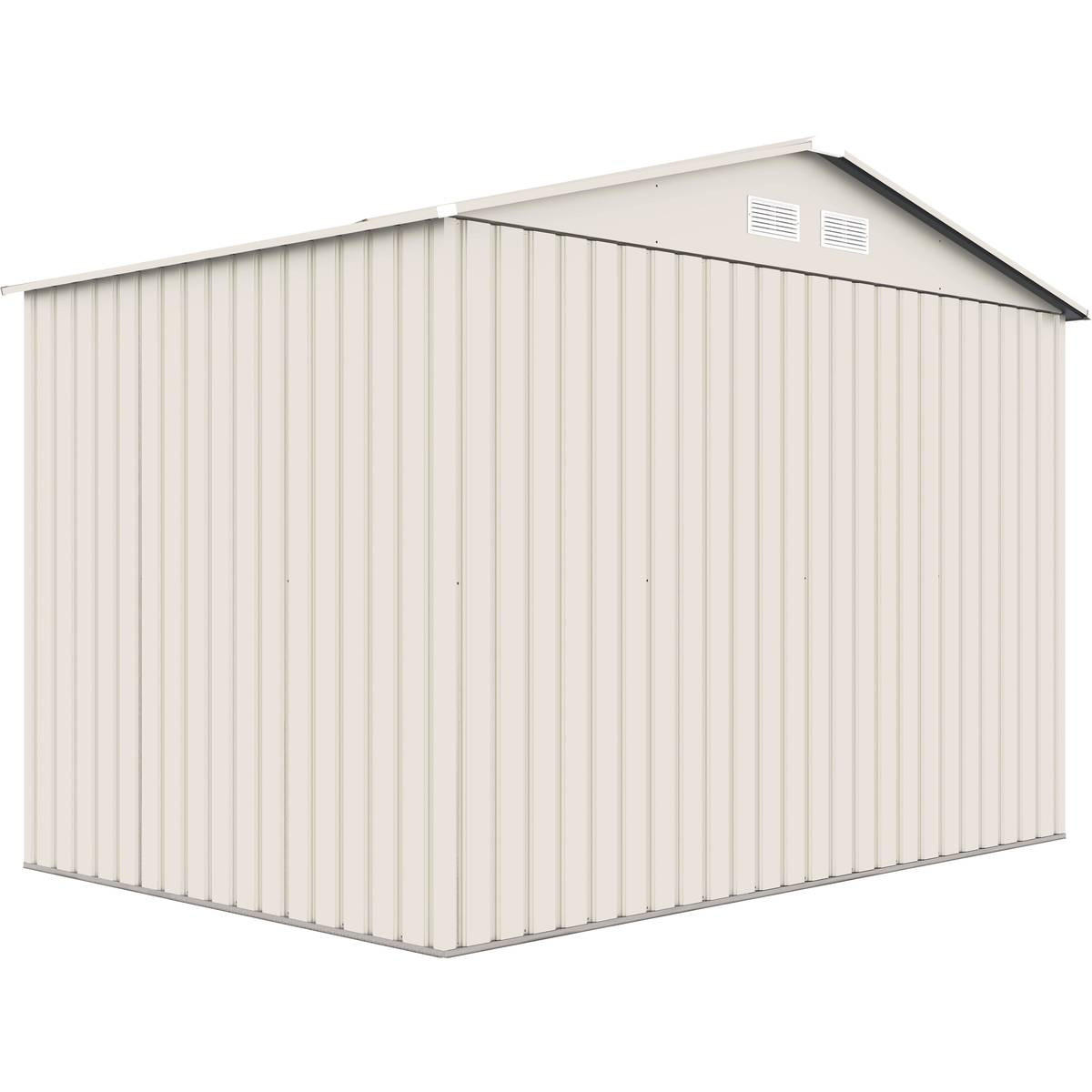 METALL-GARTENHAUS - "Nebraska" - 5.30 M² - Beige/Anthrazitgrau - Beige, Metall (277/202/191cm) - Habitat Garten