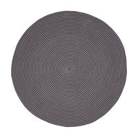 TEPPICH Spirale geflochten rund 120 cm - Schwarz, Textil (120/120cm) - Homescapes
