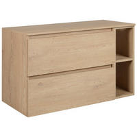 WASCHBECKUNTERSCHRANK SIMPLE 80cm mit Arbeitsplatte und mit einem Regal Eichen Craft - Eiche Artisan, Holz (80/62/46cm) - Rodan