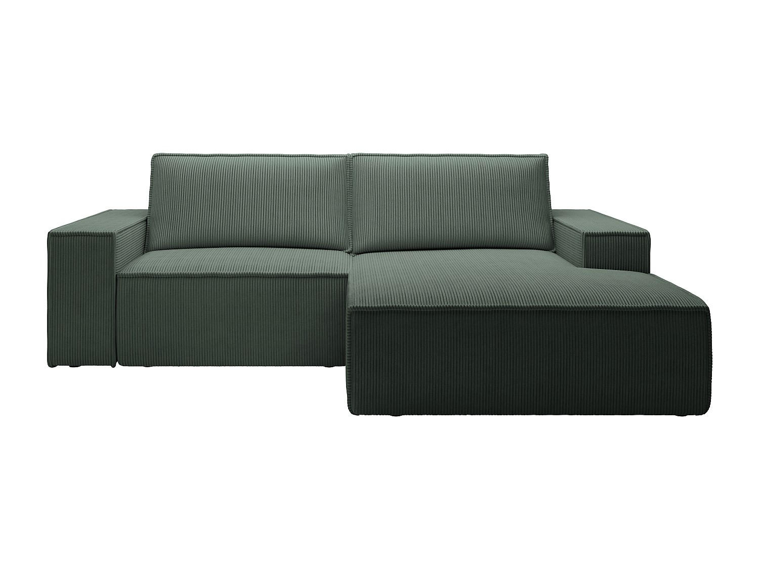SCHLAFSOFA - 3 Personen - Samt - Tannengrün - - Waldgrün, Textil (240/85/167cm) - Vente-Unique