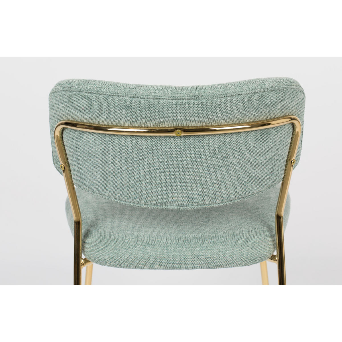 ESSZIMMERSTUHL Jolien Gold/ Hellgrün - 2 er Set - Mintgrün, Textil (48/77/56cm) - Housecraft Living
