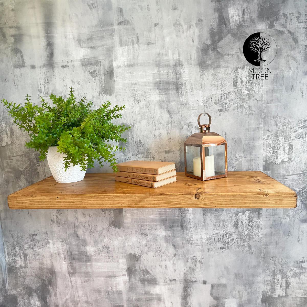 WANDREGAL rustikales 30/3,8/210 cm unbehandelt - Braun, Holz (210/3.8/30cm)