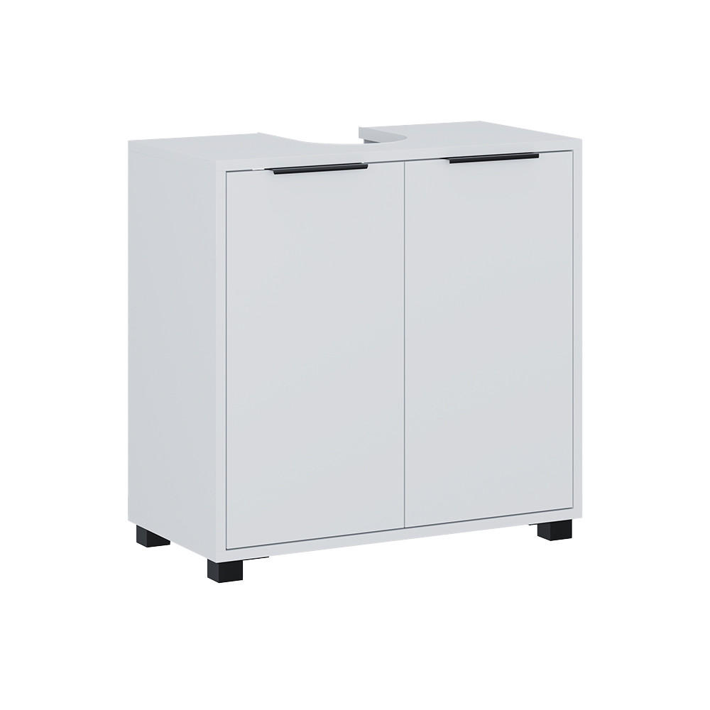 WASCHBECKENUNTERSCHRANK Alina Weiß 60 x 60 cm mit Türen - Weiß, Holzwerkstoff (60/60/30cm) - Vicco