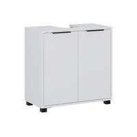 WASCHBECKENUNTERSCHRANK Alina Weiß 60 x 60 cm mit Türen - Weiß, Holzwerkstoff (60/60/30cm) - Vicco