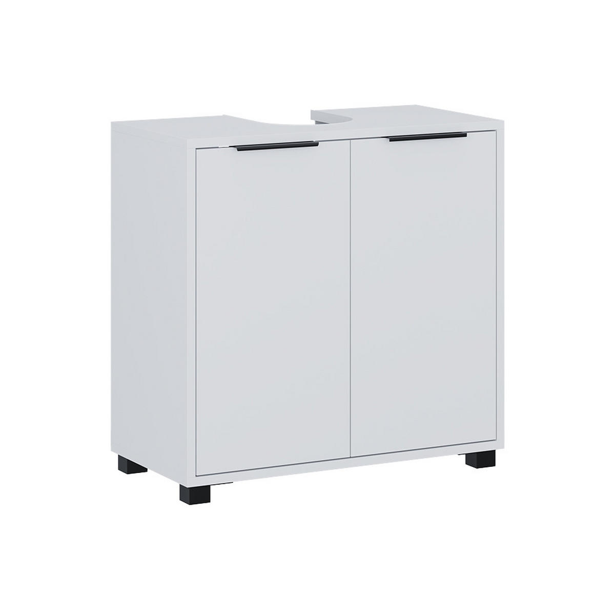 WASCHBECKENUNTERSCHRANK Alina Weiß 60 x 60 cm mit Türen - Weiß, Holzwerkstoff (60/60/30cm) - Vicco